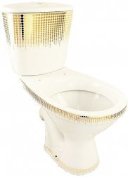 Унитаз компакт Универсал с бачком белый с декором кноп.ниж.п. КА6