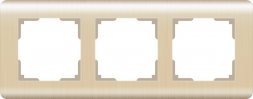 Рамка на 3 поста  (шампань) W0032111 Werkel